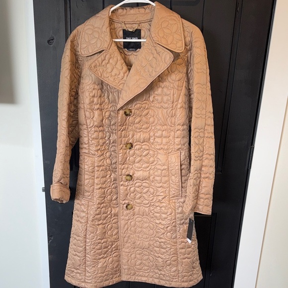 kate spade Jackets & Blazers - Kate Spade Tan Quilted Coat